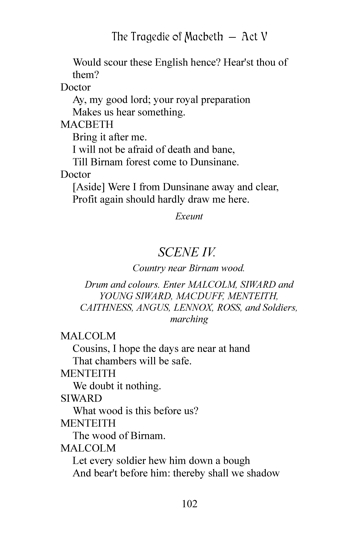 Page from Macbeth